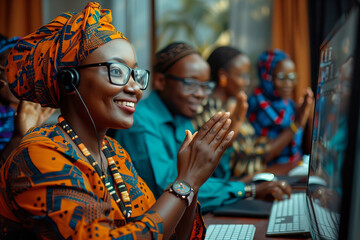 Poster - Clapping in African Style During Virtual Video Conference on Computer