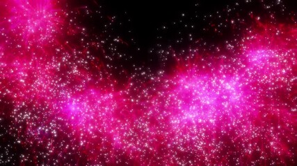 Wall Mural - Happy new year 2025 motion animation. Abstract motion background shining colorful particles. New year and Christmas 2025, 2024 background. Seamless 4K loop video.