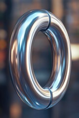 Poster - Close-up shot of a metal object with blurred background,