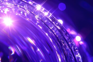 Poster - A close-up shot of a beautiful purple amethyst gemstone