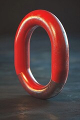 Leinwandbilder - A close-up view of a bright red object sitting on a table