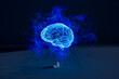 © Marcos Osorio/Stocksy - AI links to a glowing brain in a futuristic setup