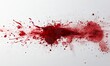 © Valentyna - A blood splatter smear stain is overlaid on a white background.