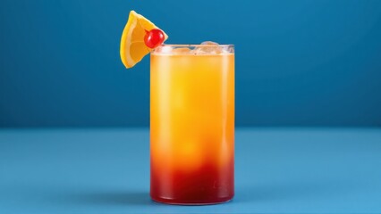 Wall Mural - cocktail with orange