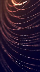 Poster - Black and golden circles and dots abstract luxury geometric motion background. Seamless looping. Video animation Ultra HD 4K 3840x2160