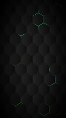 Poster - Futuristic Hexagons Surface Loop RGB Multicolor background. Abstract hexagonal surface animation. Neon colors. Seamless loop.