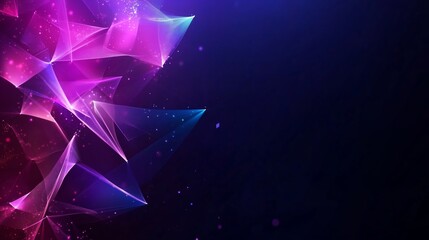 Poster - colorful abstract design featuring vibrant shades and dynamic shapes against a dark background