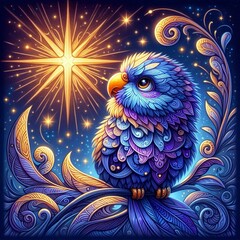  Dreamy Loris Under the Evening Star in an Enchanted Forest