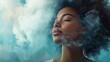 © Hungarian - Serene Woman Surrounded By Ethereal Smoke