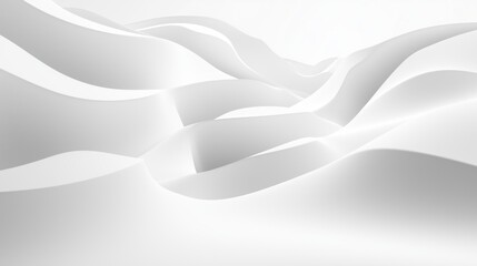Poster - this sleek white abstract background features smooth curves and subtle gradients for creative text p