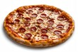 © inspiretta - A pepperoni pizza with a lot of pepperoni on it. The pizza is sitting on a white background