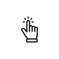 Poster - Hand pointer icons. Pointer click icon vector	