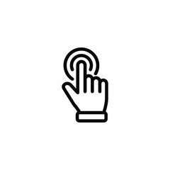 Poster - Hand pointer icons. Pointer click icon vector	