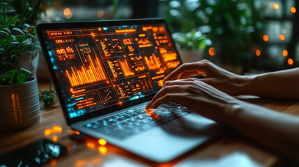 Poster - Controlling smart home energy usage at night with a laptop and digital interface