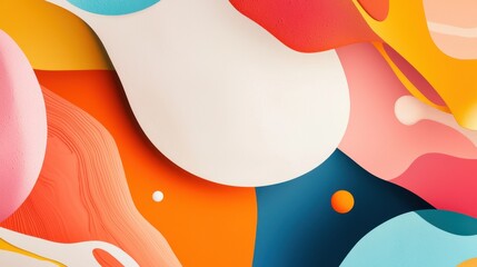 Poster - Creative Abstract Background with Vibrant Colors and Smooth Shapes for Modern Design Projects