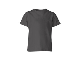 Wall Mural - dark grey colour blank fashion tee front mockup template