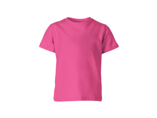 Wall Mural - heather heliconia pink colour blank fashion tee front mockup template