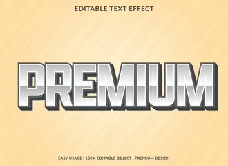Poster - premium text effect template design with modern and abstract style use for business logo and brand