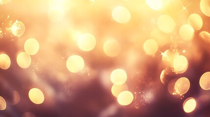 Poster - abstract gold bokeh christmas background - vintage effect style pictures - Generated AI