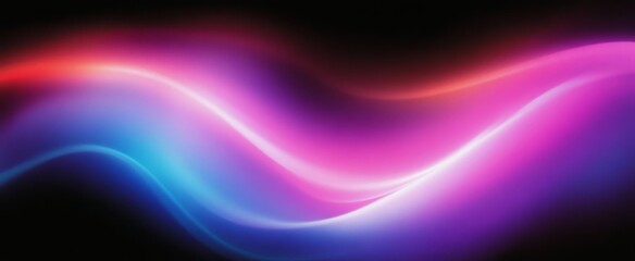 Aufkleber - abstract digital art purple blue pink gradient background vibrant flowing design dark poster