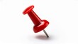 © Rahmat  - Red push pin on isolated white background