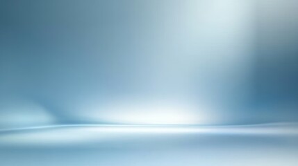 Aufkleber - Minimalist Gradient Blue Background for Product Presentation Soft Shadows Modern Clean Design