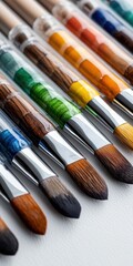 Poster - Guide to precision watercolor techniques studio space specialized brushes and creative layering methods