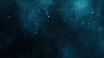 Wall Mural - Abstract Deep Space Background with Blue and Black Color Palette