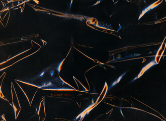 Wall Mural - creased texture. old film overlay. blue orange white color light flare dust scratch glitch defect wr