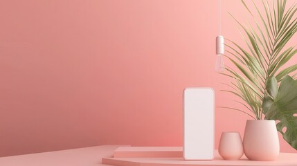 Poster - Elegant Mockup Design Featuring Smooth Gradients and Soft Background with Minimal Elements