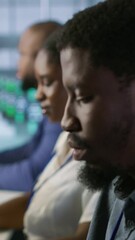 Poster - vertical video software developers in data center implementing ai predictive maintenance systems. fo