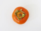 soft orange healthy ripe persimmon