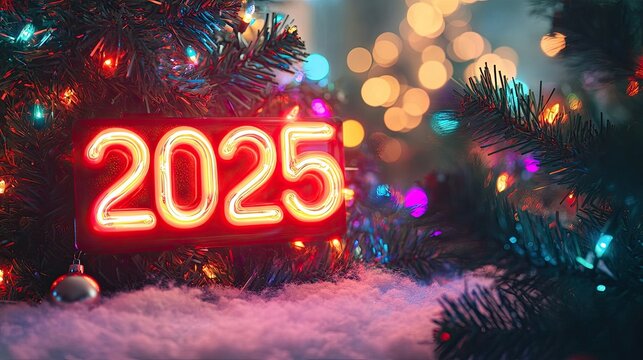 Vibrant neon light sign reading 