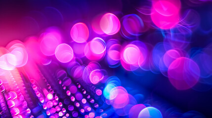 Wall Mural - defocused neon glow: light flare overlay with futuristic led illumination. blur of ultraviolet, mage