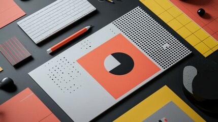Poster - Modern Elegant Branding Mockup Preview Showcasing Creative Design Elements and Layout