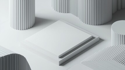 Poster - Sleek High-Quality Visual Mockup for Advertising with Minimalist Design Elements