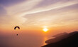© 상우 최 - 패러글라이딩 노을 태양 하늘