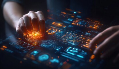 Poster - Futuristic Digital Interface for Automated Data Management and Analysis with AI Technology in Business Performance Reporting
