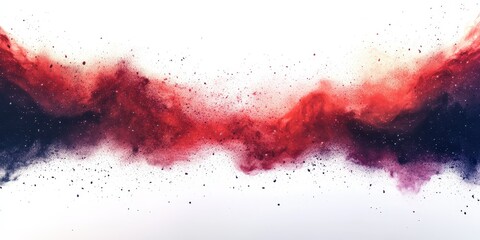 Poster - Dynamic Colorful Explosion of Powder Creating Chaos on a White Background Captured in Stunning Detail for Artistic Expressions