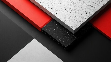 Poster - High Quality Creative Product Mockup with Bold Contrasting Colors and Textures