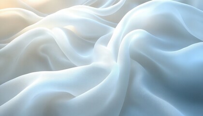 Aufkleber - Abstract Soft Focus Background Flowing Fabric Ethereal Minimalism Design Decorative Element for Seasonal Mockups