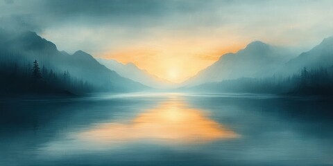 Aufkleber - Abstract Dreamy Pastel Landscape Ethereal Blurred Background
