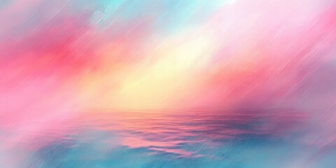 Aufkleber - Dreamy Abstract Pastel Landscape Soft Colors Ethereal Light Impressionist Blur Tranquility Serenity