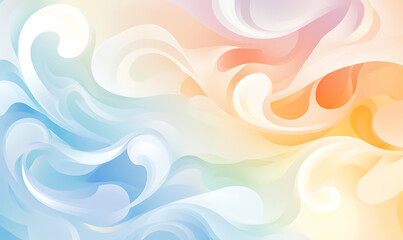 Wall Mural - abstract background with waves-generative ai