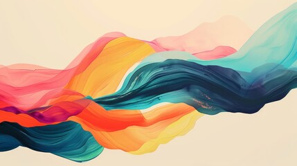 Poster - Elegant Watercolor Flowing Typography Design