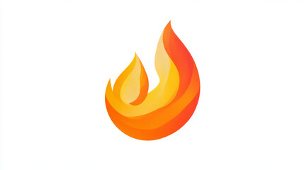 Poster - 3d render hot fire burn icon emoticon illustration. png simple shape flame animation sprite emblem c