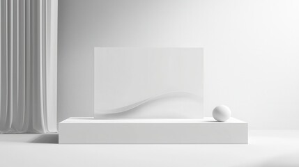 Poster - Minimalistic Showcase for Modern Advertising Prototype with Smooth Design Elements