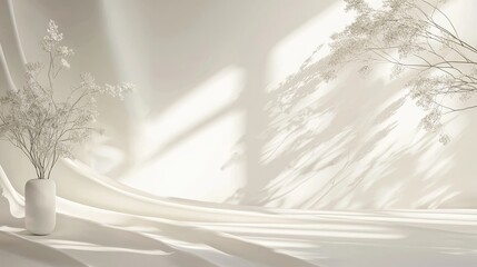 Poster - Minimalistic Background Mockup Design with Clean Aesthetics and Soft Shadows