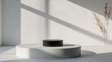 Poster - Minimalistic Product Mockup Display in Bright and Airy Modern Environment