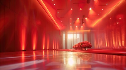 Aufkleber - Annual meeting red atmosphere background, festive.